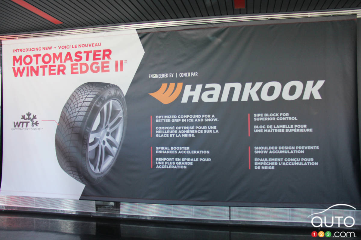 Le nouveau pneu Motomaster Winter Edge II, fabriqué par Hankook